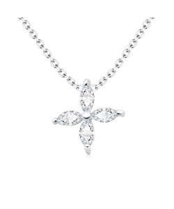 Flower Silver Necklaces SPE-5821